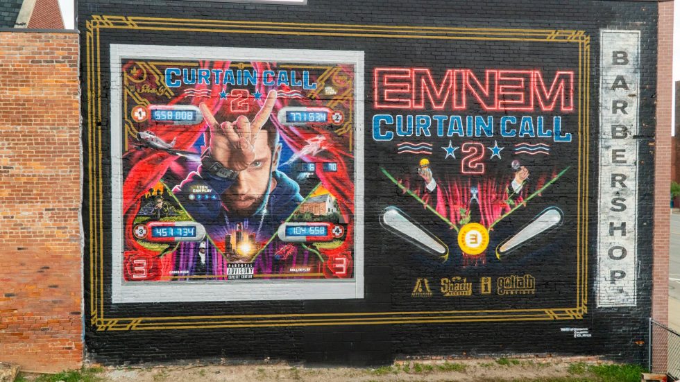 Ads for Eminem — “Curtain Call 2” Pop Up Across US Detroit (ePro / Eminem.Pro / Eminem.News