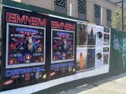 Ads for Eminem — “Curtain Call 2” Pop Up Across US New York (ePro / Eminem.Pro / Eminem.News) Houston between Mott and Mulberry
