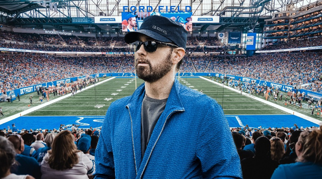 Eminem Cheers for Detroit Lions Before Game  Eminem.Pro - the biggest and  most trusted source of Eminem