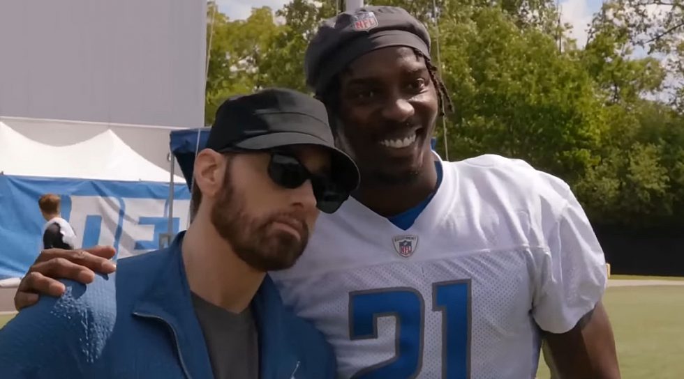 Eminem visits Lions practice in latest 'Hard Knocks' clip