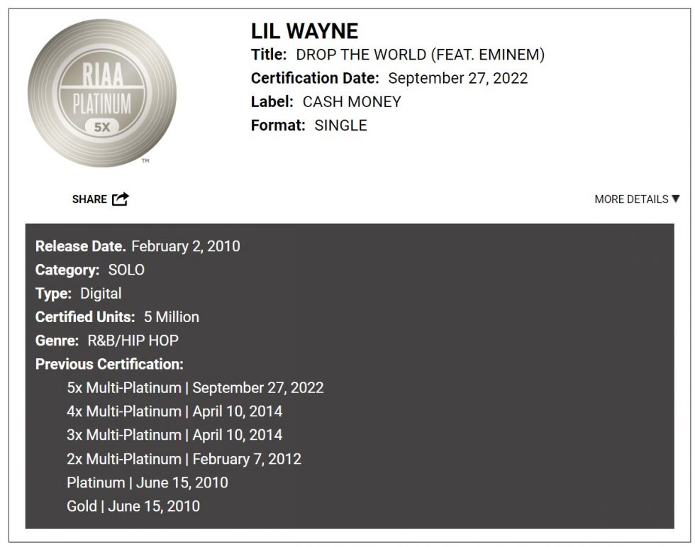 eminem and lil wayne drop the world