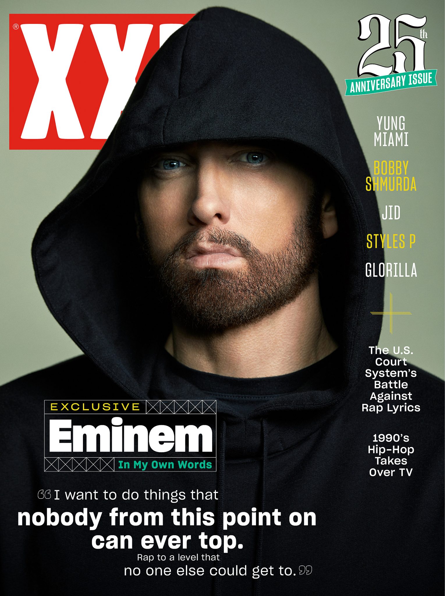 Фотографии Эминема с обложки 25го юбилейного номера XXL www.Eminem.pro