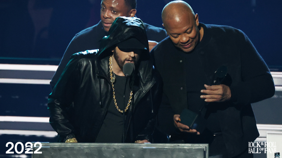 Eminem and Dr. Dre Rock and Roll Hall of Fame 2022