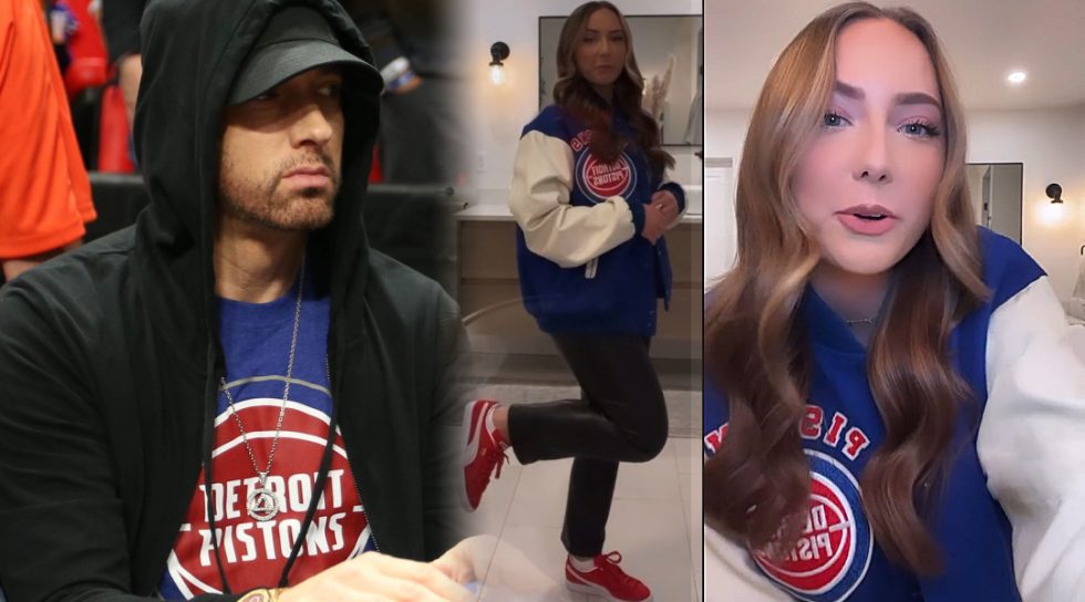 Eminem’s Daughter Goes to Game in her Dad’s Jacket Eminem.Pro the