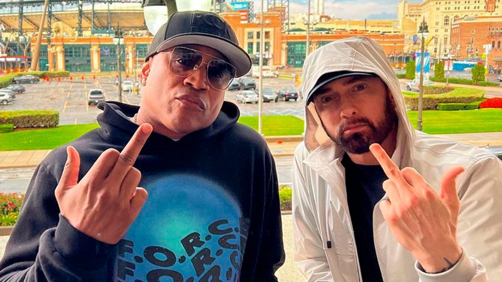 Eminem and LL Cool J meet in Detroit 18/08/2023