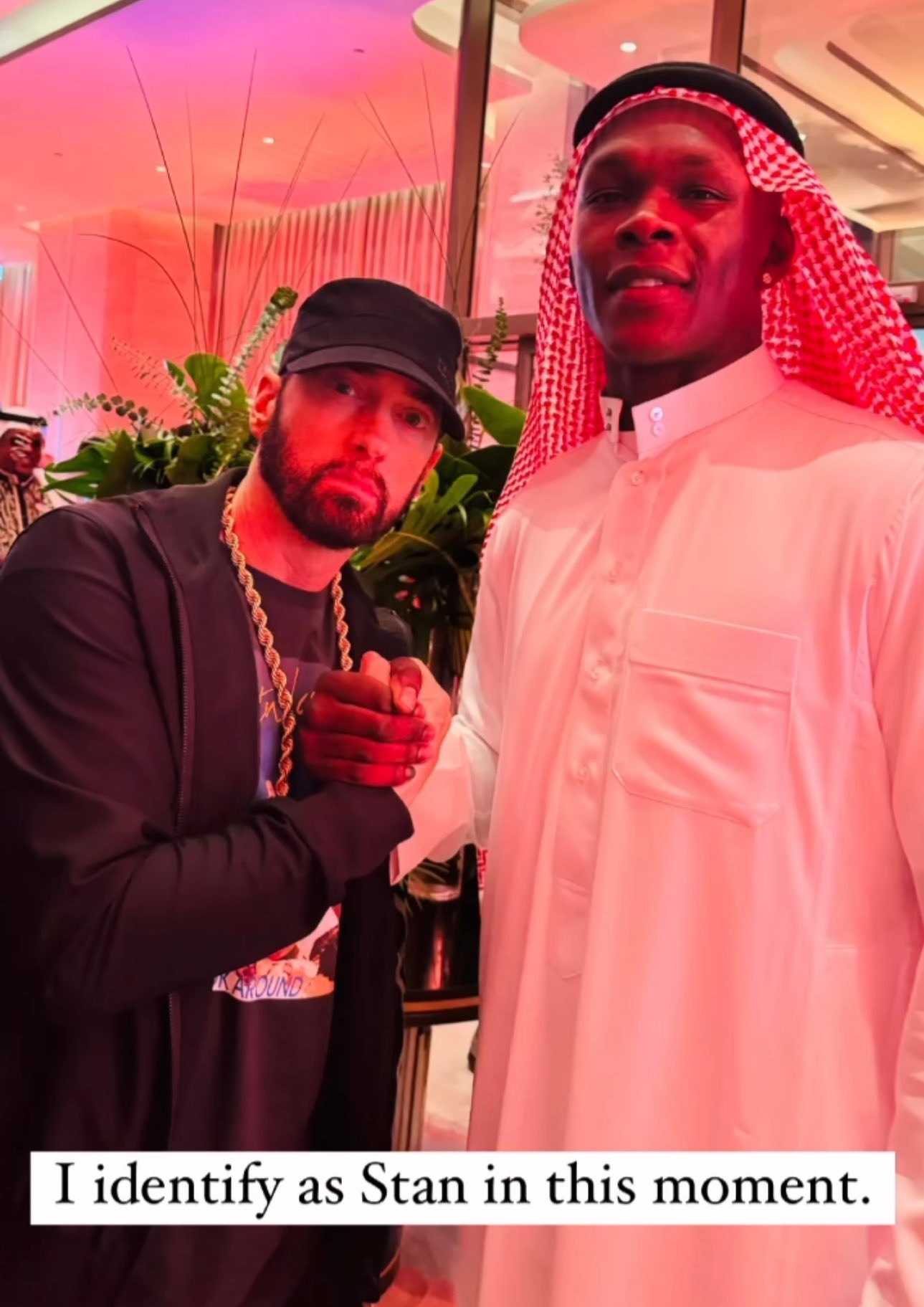 Eminem and Israel Adesanya, Riyadh, Saudi Arabia (10.28.2023)