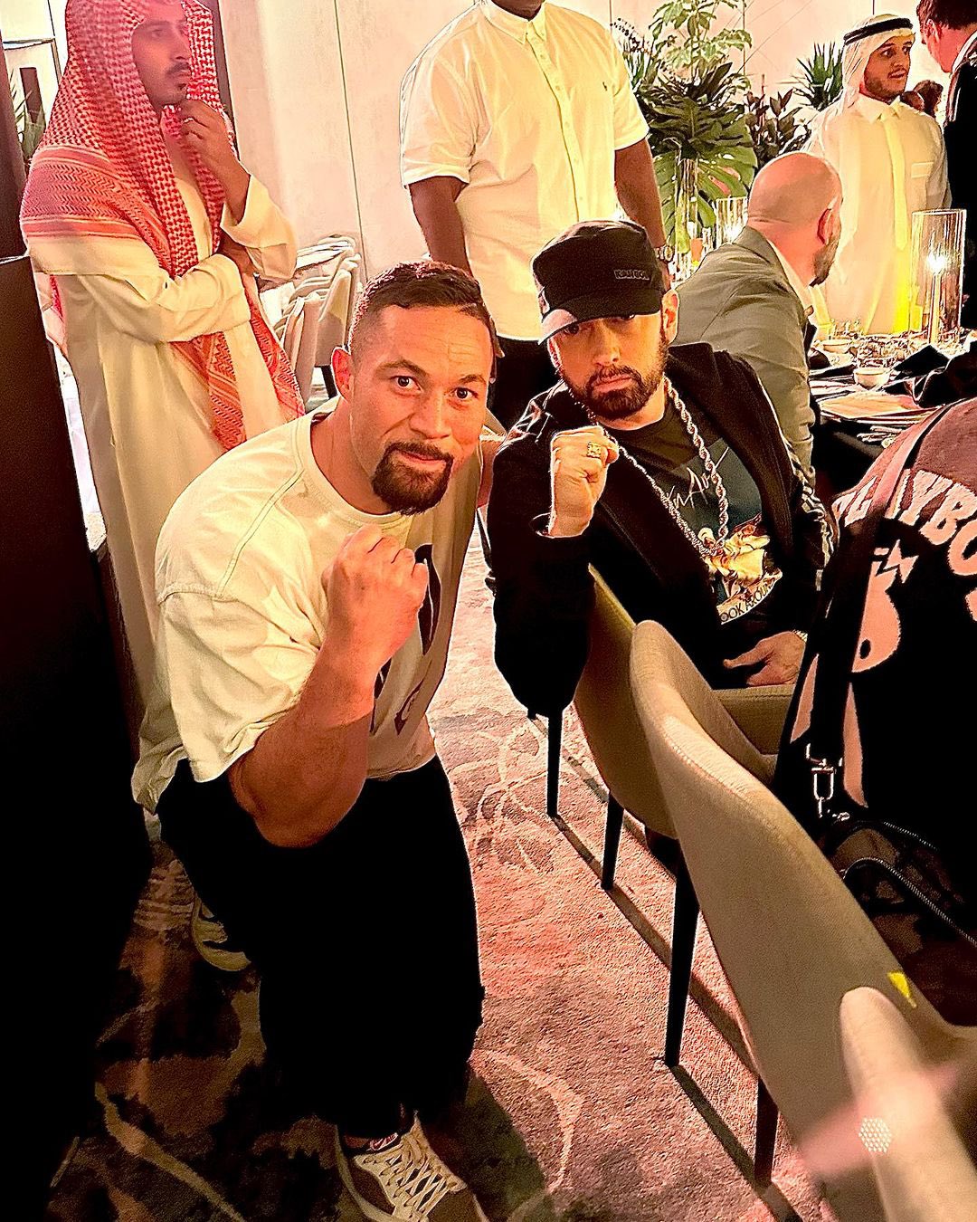 Eminem and boxing Joseph Parker, Riyadh, Saudi Arabia (10.28.2023)