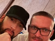 Eminem and Ukrainian boxer Oleksandr Usyk, Riyadh, Saudi Arabia 2023