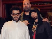 Eminem, Turki Al-Sheikh and Paul Rosenberg in Saudi Arabia, 10.28.2023