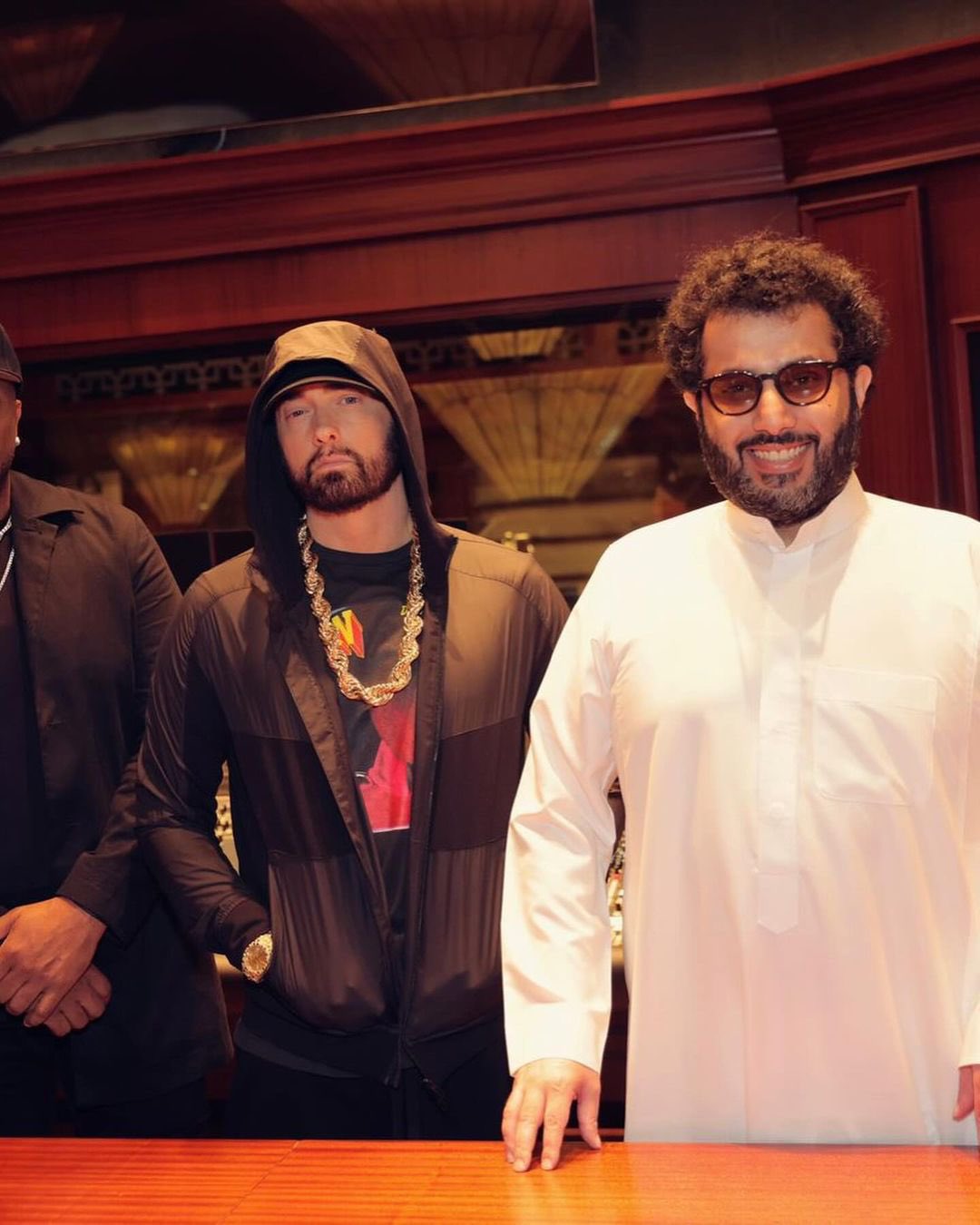 Eminem and Turki Al-Sheikh in Saudi Arabia, 10.28.2023