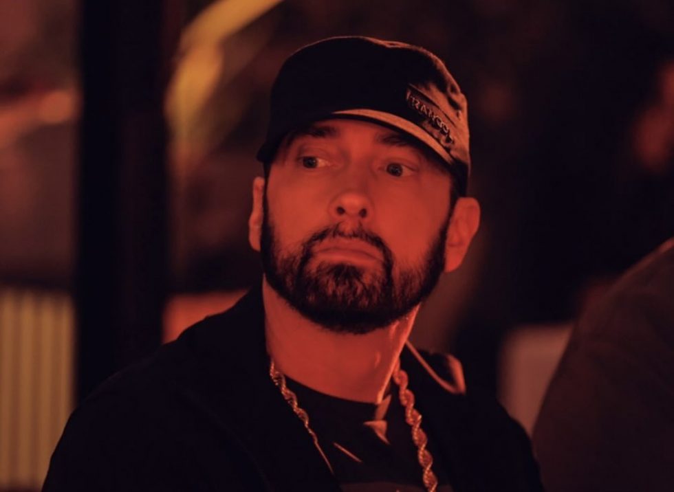 Eminem at Fury vs Ngannou gala dinner in Riyadh, Saudi Arabia