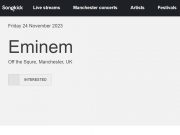 songkick Man gig