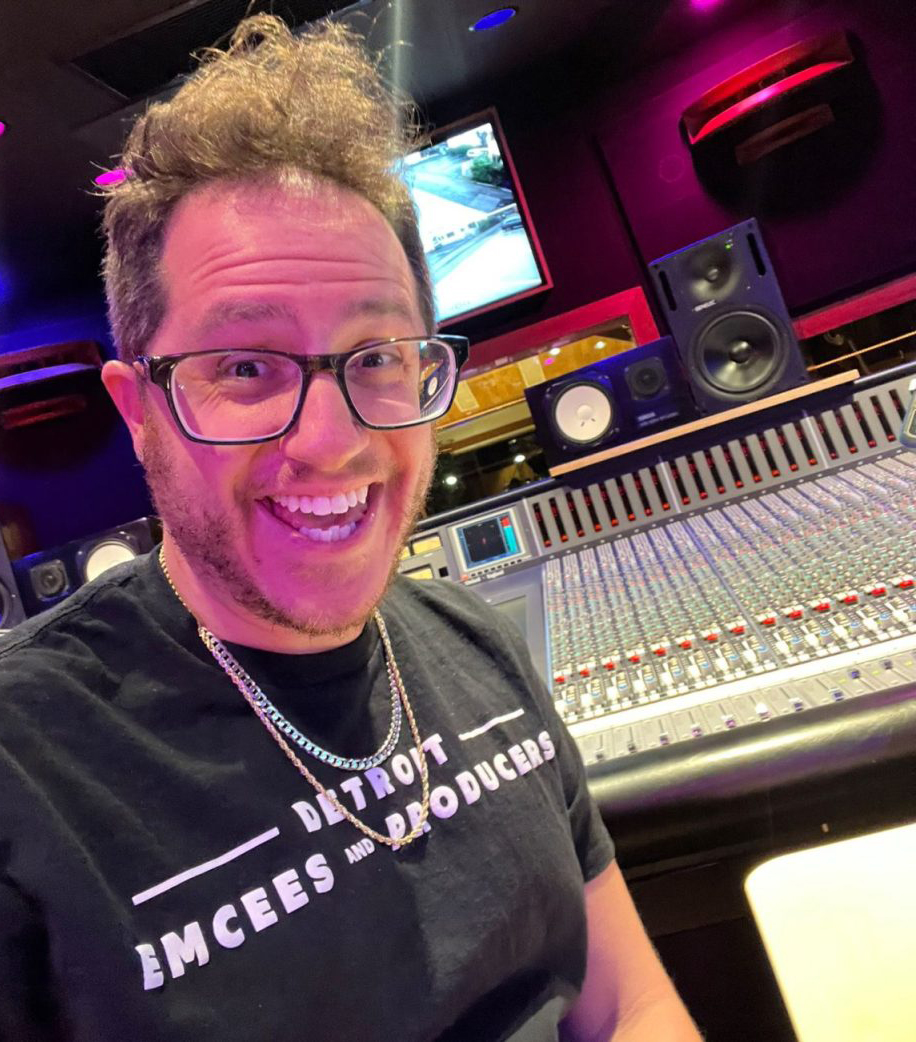 Jake Bass in the studio in 2023