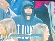 Eminem at Lions vs. Rams game Detroit 01.14.2024