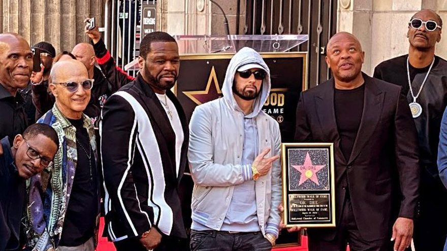 Video: The Legendary Moment of Dr. Dre’s Hollywood Walk of Fame Star Ceremony With Eminem, 50 Cent and Snoop Dogg