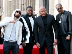 Snoop Dogg About Respect to 50 Cent, Tour With Eminem Eminem 50 Cent Dr. Dre Snoop Dogg @ The Hollywood Walk of Fame, 19/03/2024