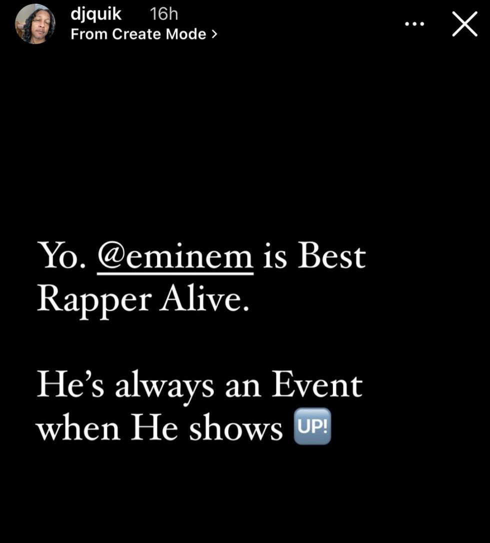 “DJ Quik Eminem Considered the Most Outstanding Rapper Alive” News