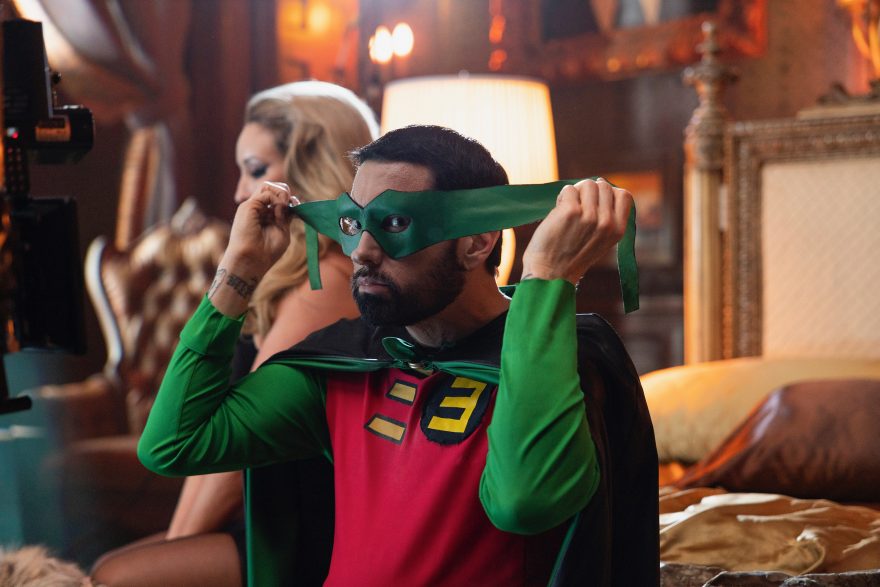 Eminem 2024 / behind the scenes shots from the Houdini shoot. Photo by Jeremy Deputat