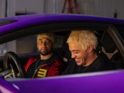 Eminem and Pete Davidson 2024 / behind the scenes shots from the Houdini shoot. Photo by Jeremy Deputat