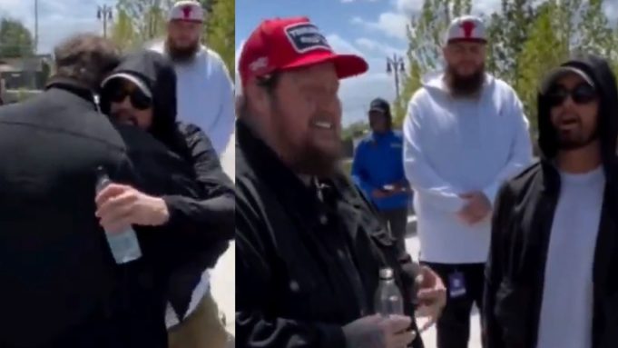 WATCH: Eminem Meets up With Jelly Roll Before They Perform at the Michigan Central Station