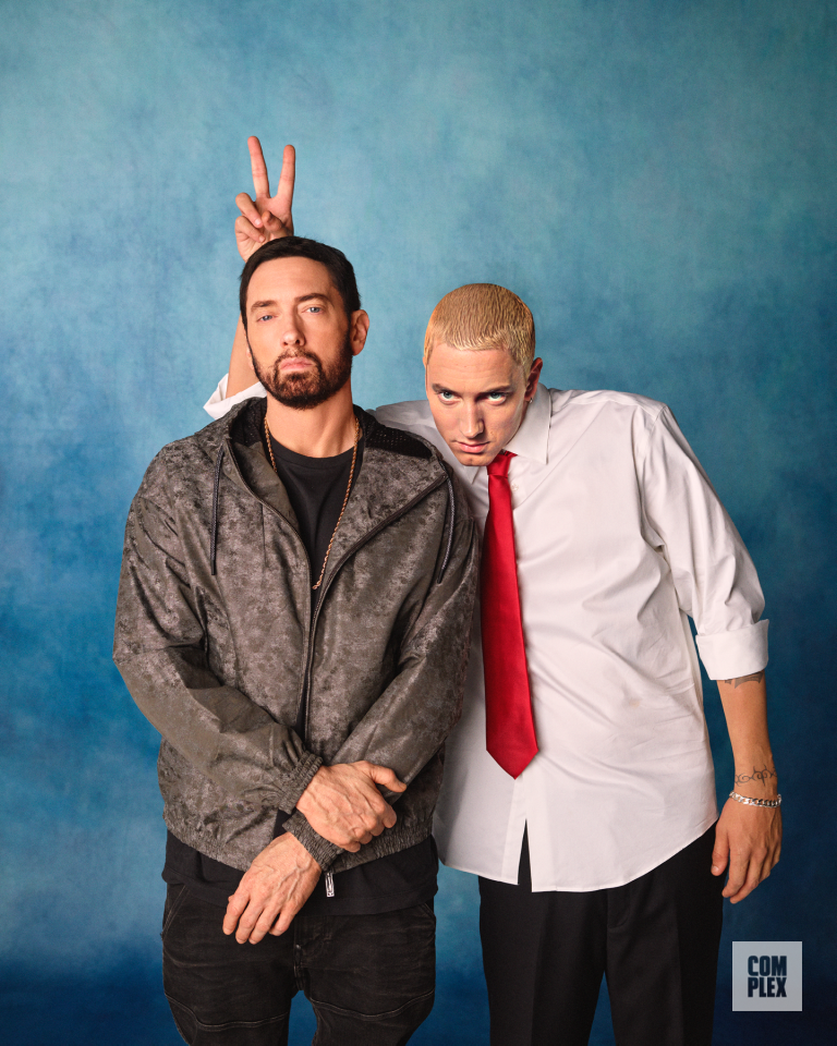 Eminem Meets Slim Shady Face to Face in New Photoshoot | Eminem.Pro ...