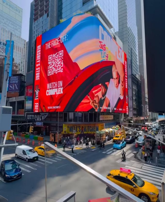 Huge NY Billboard at the Time Square in Honor of Complex Cover Story Release With Eminem and Slim Shady