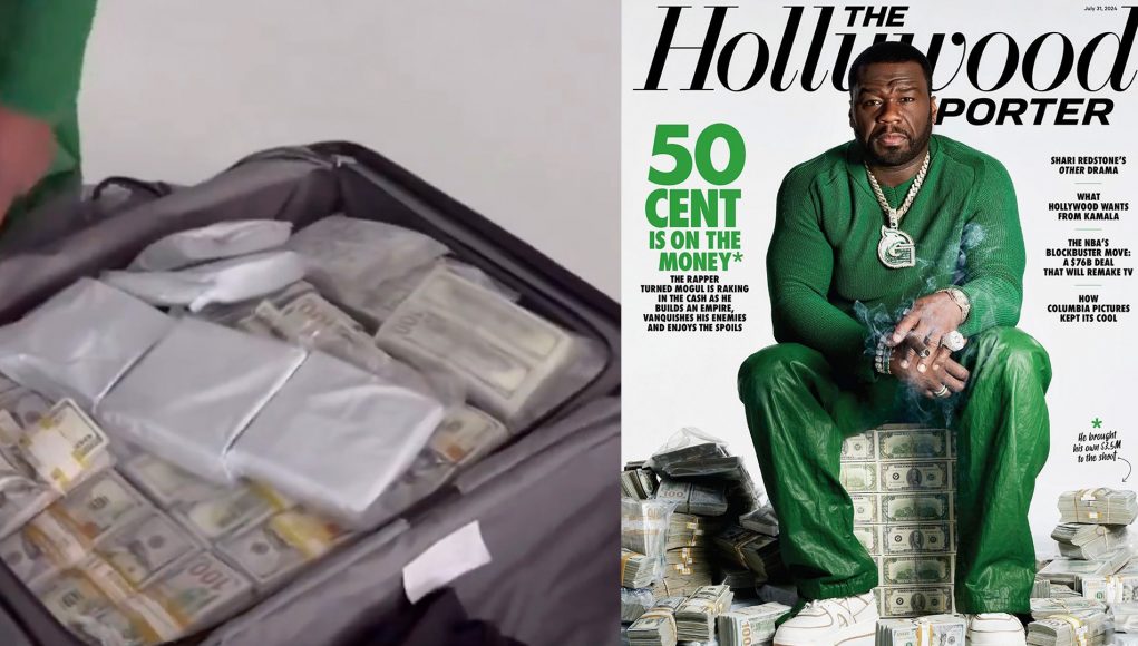 50 Cent Brought $3.5 Million Cash With Him for His Cover Photoshoot for the Hollywood Reporter Mag.