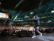 Eminem Performing in Los Angeles at the Crawford vs. Madrimov Boxing Match, BMO Stadium, 08.03.2024, photo by Jeremy Deputat