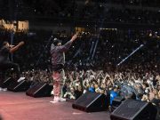 Eminem Performing in Los Angeles at the Crawford vs. Madrimov Boxing Match, BMO Stadium, 08.03.2024, photo by Jeremy Deputat