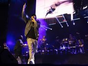 Eminem Performing in Los Angeles at the Crawford vs. Madrimov Boxing Match, BMO Stadium, 08.03.2024, photo by Jeremy Deputat