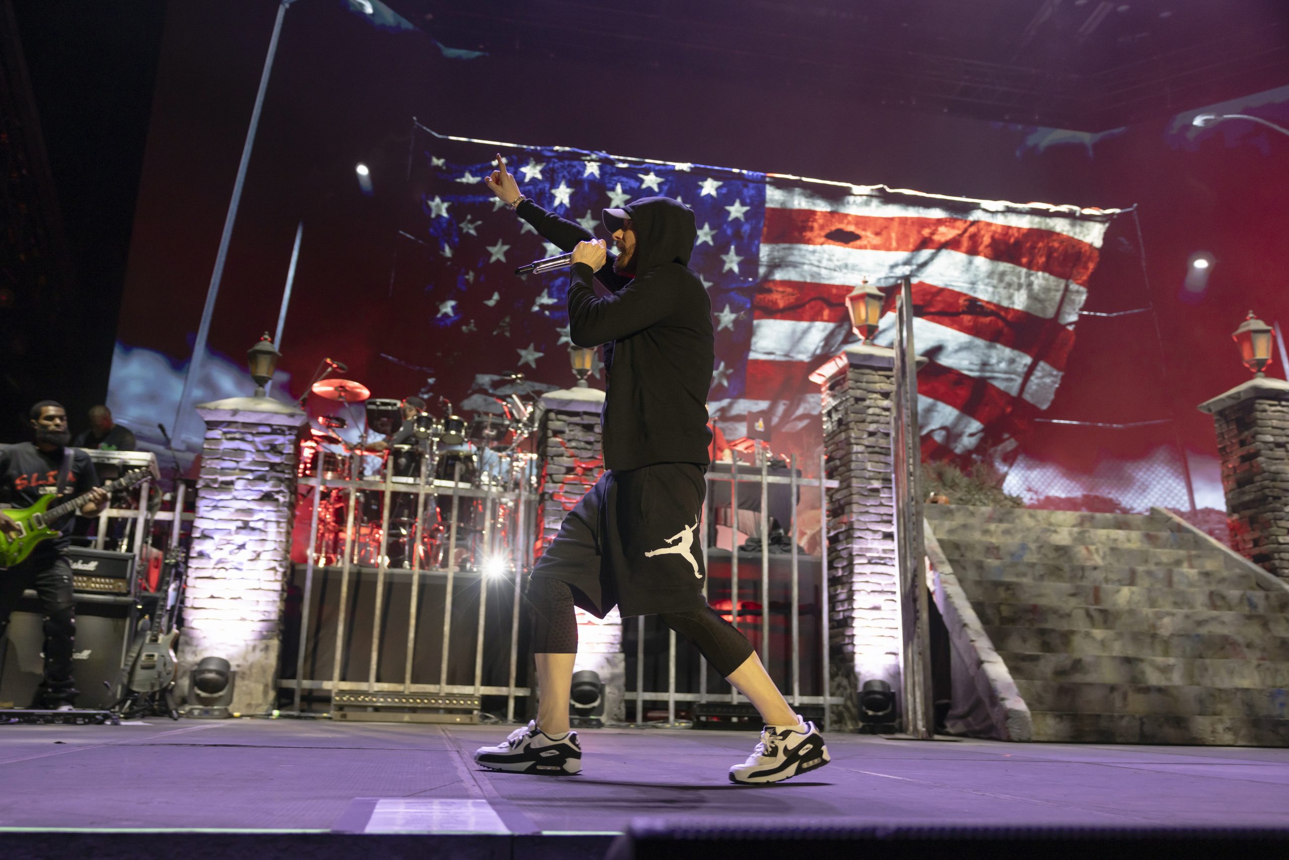 Eminem’s performance at Formula 1 in Austin, TX. Photo Credit: Jeremy Deputat