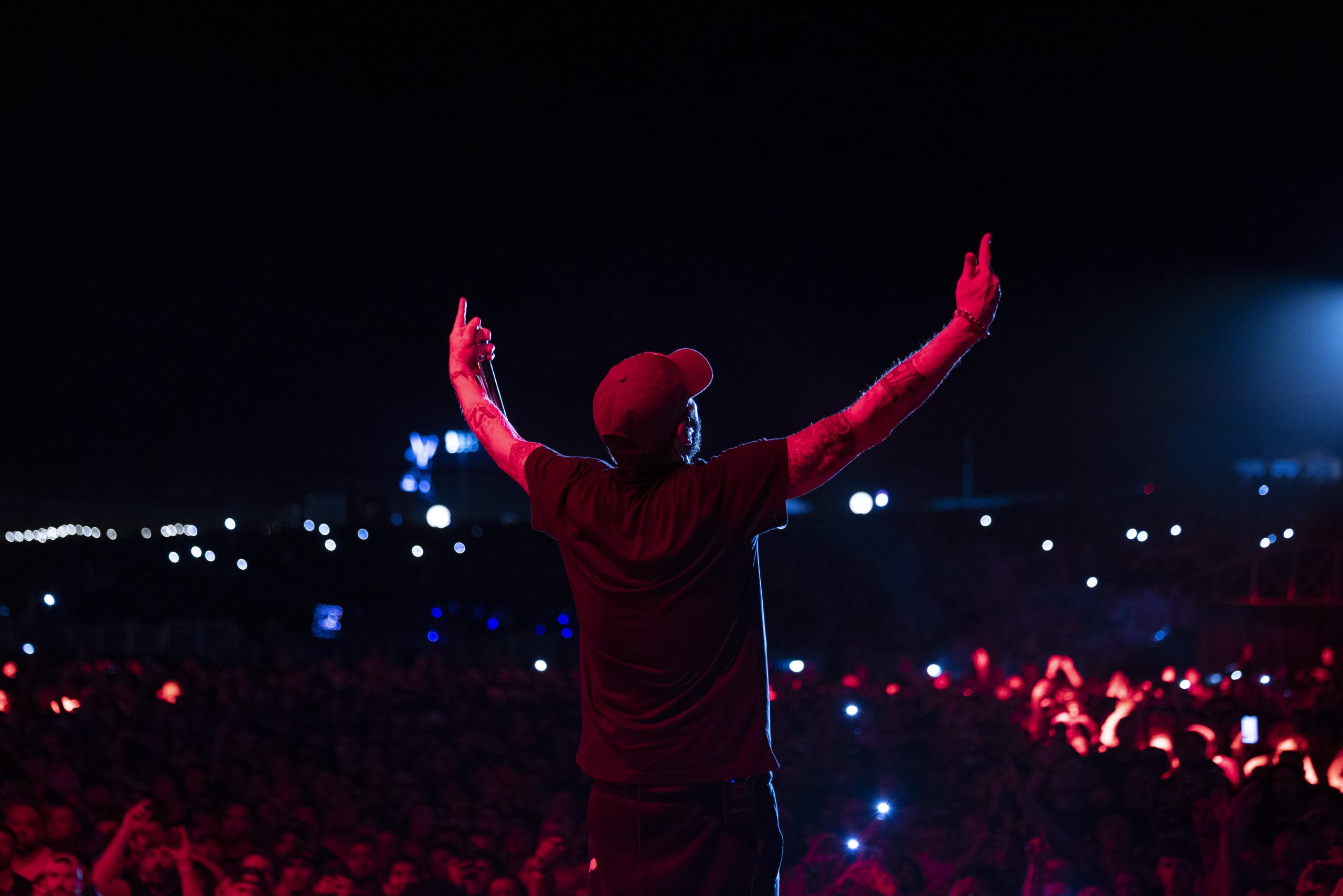 Eminem’s performance at Formula 1 in Austin, TX. Photo Credit: Jeremy Deputat