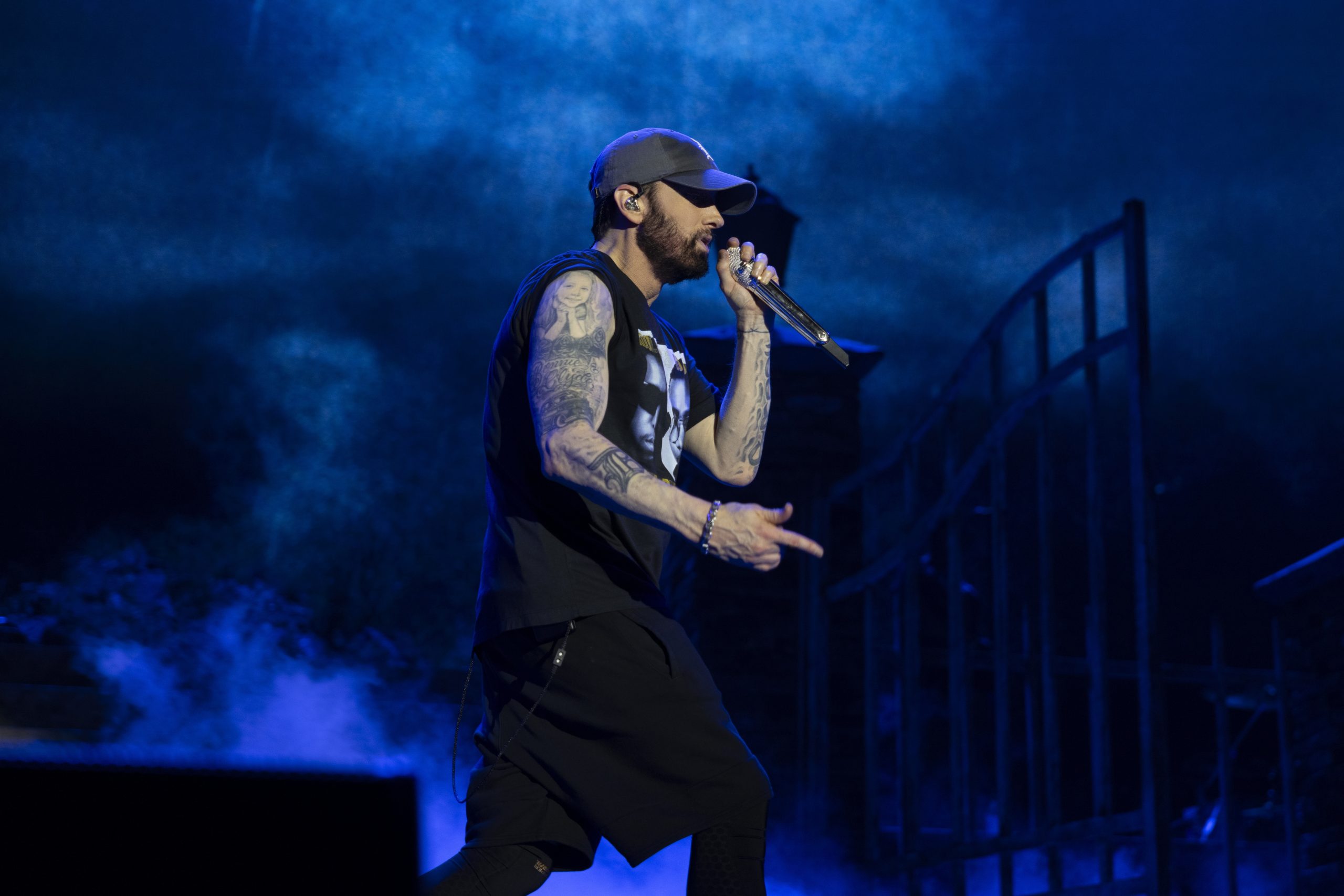 Eminem’s performance at Formula 1 in Austin, TX. Photo Credit: Jeremy Deputat