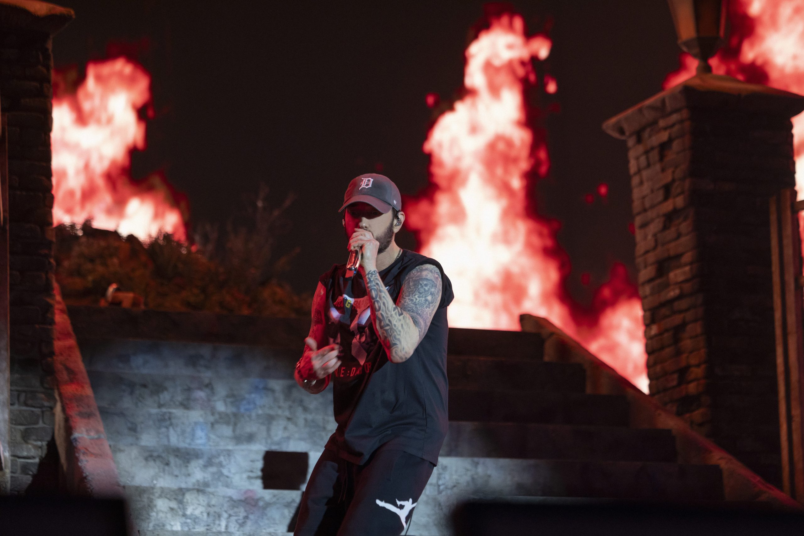 Eminem’s performance at Formula 1 in Austin, TX. Photo Credit: Jeremy Deputat