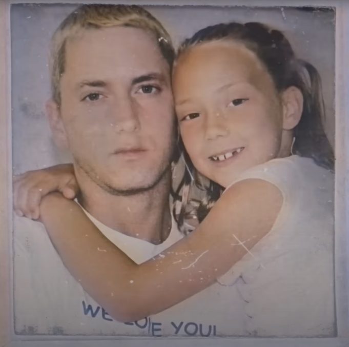 Eminem with his family