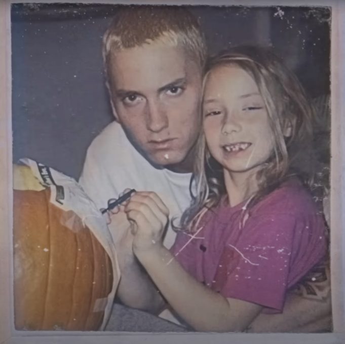 Eminem with his family