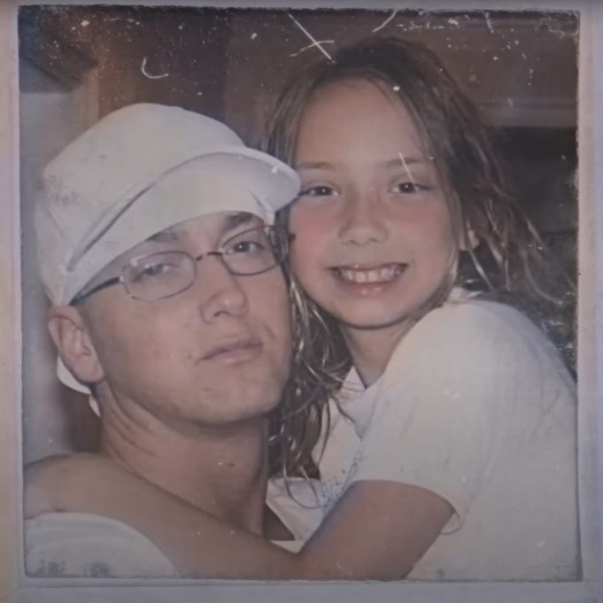 Eminem with his family