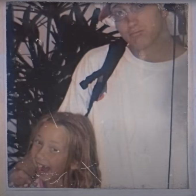 Eminem with his family