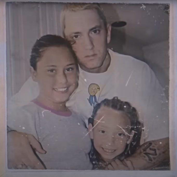 Eminem with his family