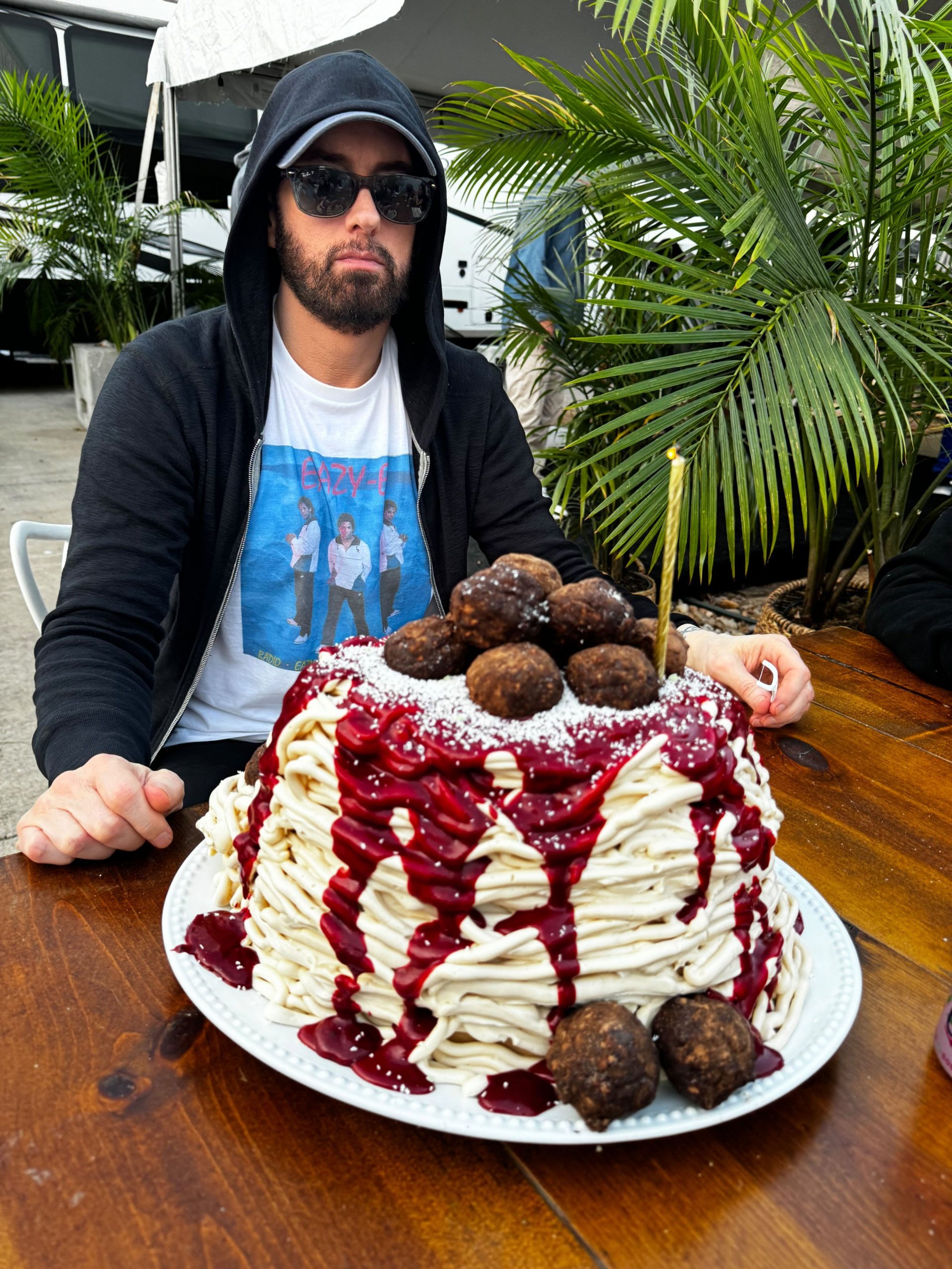 Eminem Celebrates His Birthday with Spaghetti Cake