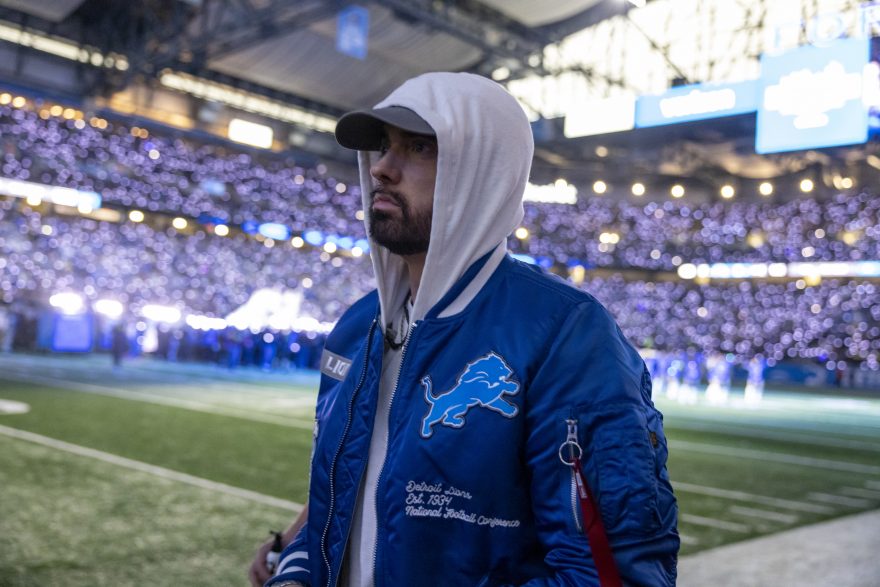 Eminem & Jack White, Detroit Lions Thanksgiving Halftime Show, 11/27/2025 (Photo Credit: Jeremy Deputat)