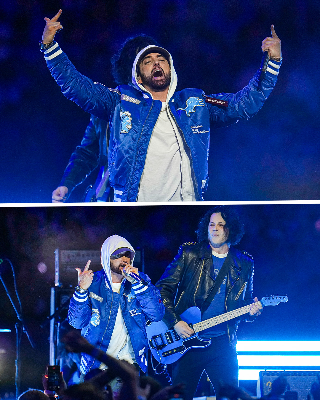 Eminem & Jack White, Detroit Lions Thanksgiving Halftime Show, 11/27/2025