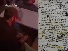 Eminem Spotted Writing During Adam Sandler’s Detroit Show
