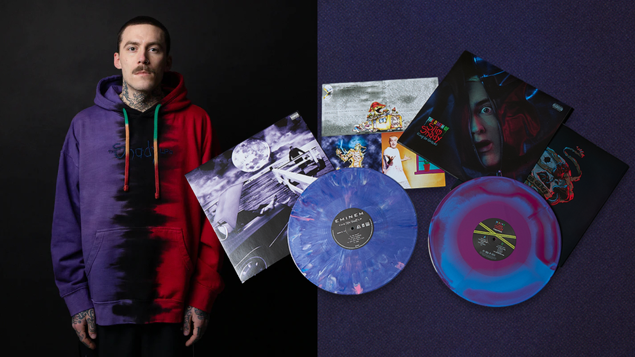 The Shady LPs and hoodie