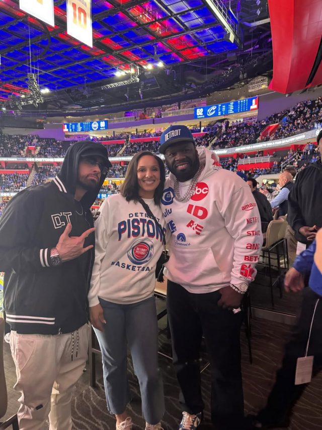 Eminem & 50 Cent Meet Detroit Mayor