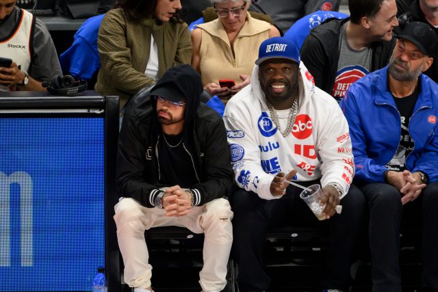 Eminem x 50Cent at the Pistons Cavs Game 5