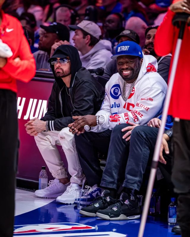 Eminem x 50Cent at the Pistons Cavs Game 5