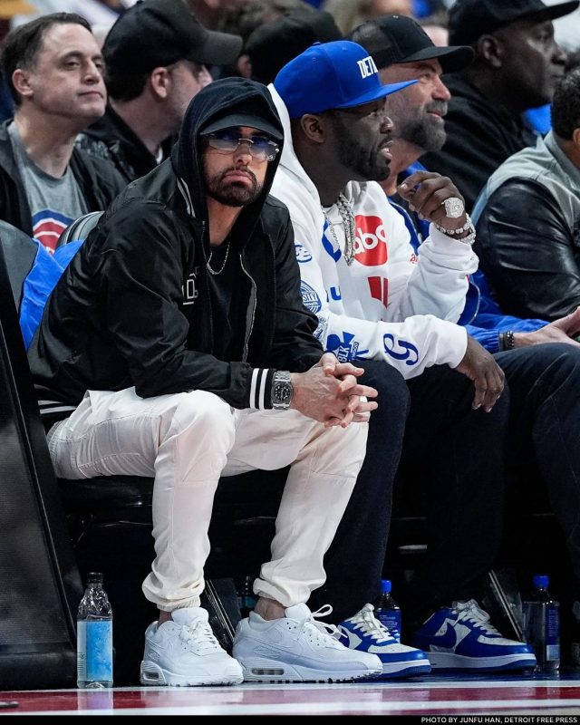 Eminem x 50Cent at the Pistons Cavs Game 5