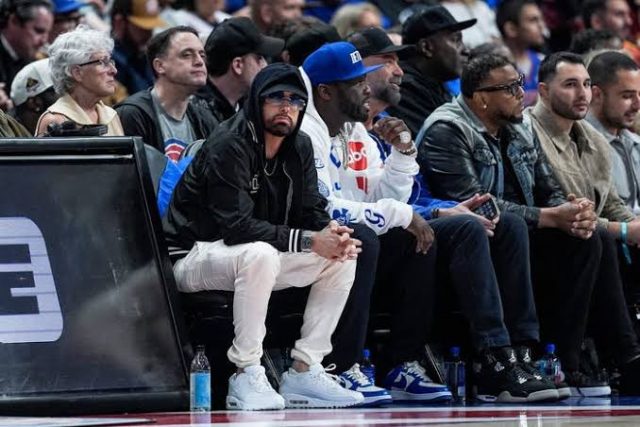Eminem x 50Cent at the Pistons Cavs Game 5