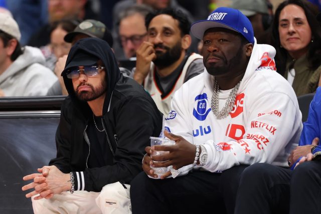 Eminem x 50Cent at the Pistons Cavs Game 5